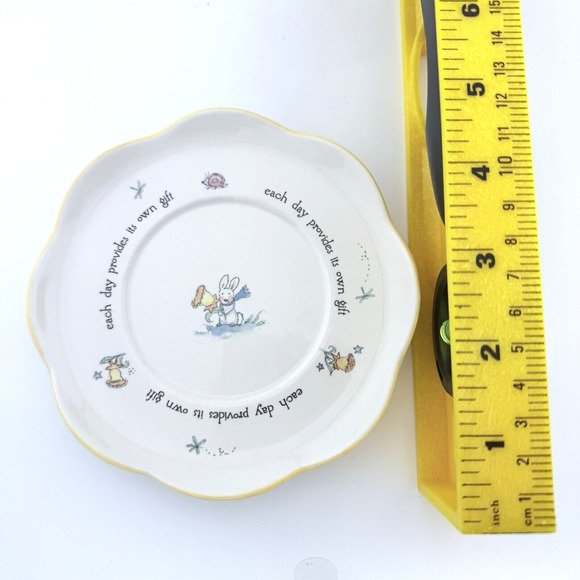Becky Kelly Andrews McMeel Publishing Bunny Saucer Only 5.5" - Picture 5 of 5
